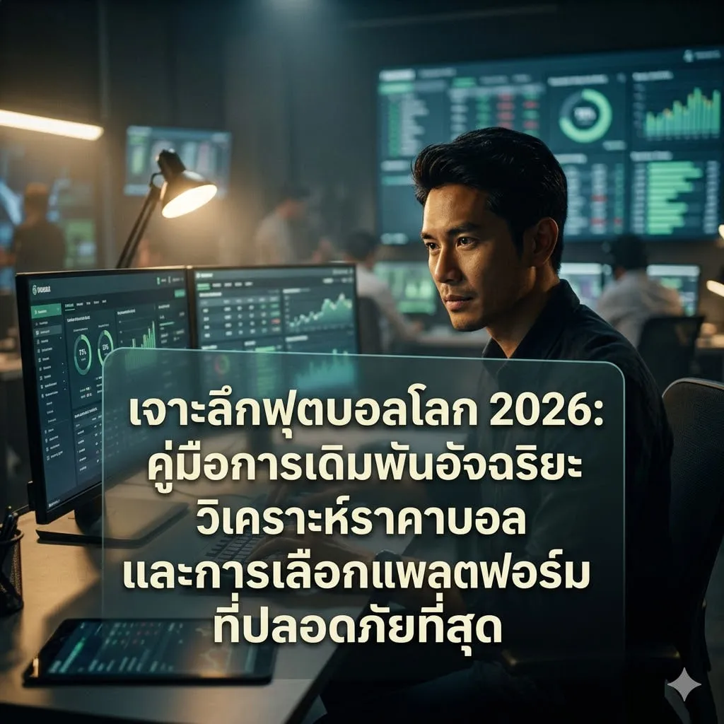 เจาะลึกฟุตบอลโลก 2026: คู่มือการเดิมพันอัจฉริยะ วิเคราะห์ราคาบอล และการเลือกแพลตฟอร์มที่ปลอดภัยที่สุด