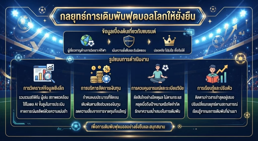 กลยุทธ์การเดิมพันฟุตบอลโลกให้ยั่งยืน