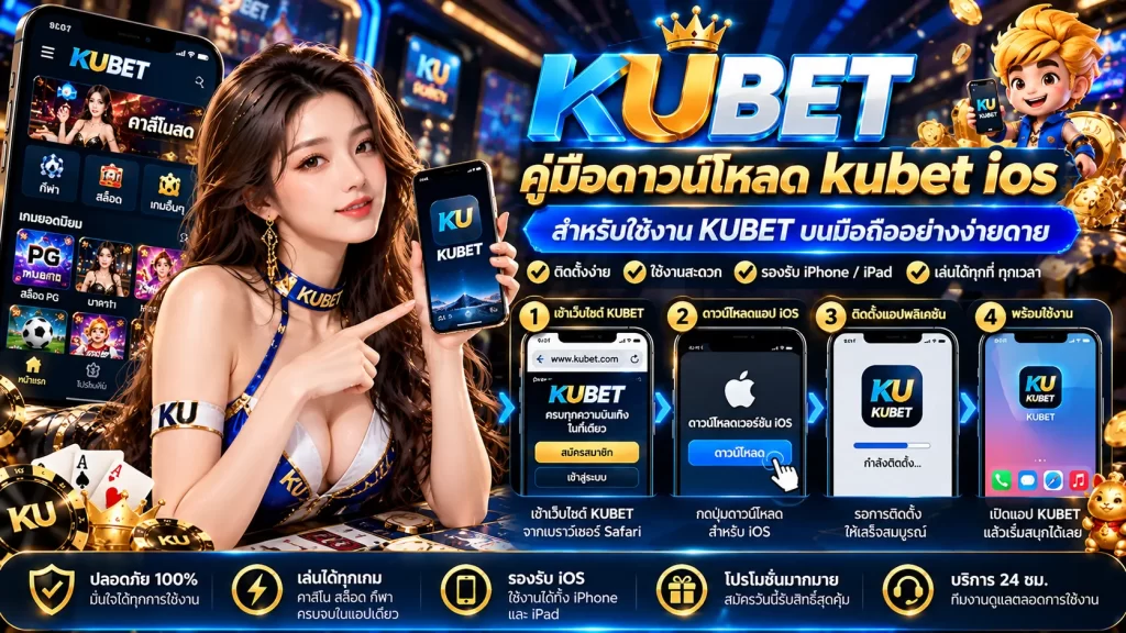 คู่มือดาวน์โหลด kubet ios สำหรับใช้งาน KUBET บนมือถืออย่างง่ายดาย